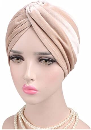 GERRIT Fascia Per Capelli Le donne in velluto cappello turbante cappello musulmano hijab cappucci femminile morbido bandana fascia hijabs testa wrap accessori for capelli Fascia Per Capelli Donna (Color : 1