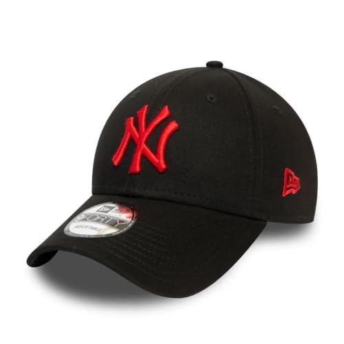 New Era York Yankees MLB League Essential Black Red 9Forty Adjustable cap One-Size