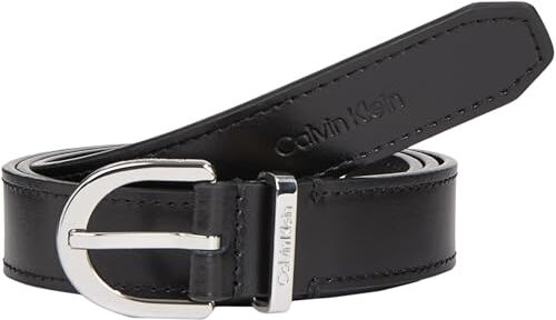 Calvin Klein Cintura Donna in Pelle, Nero (Ck Black), 95 cm