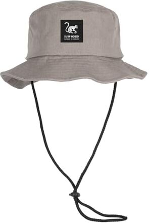 Surf Monkey Boonie Hat Cappello da Pescatore Uomo/Donna 100% cotone, grigio, M