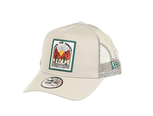 New Era Desert Vibes Arizona Patch Beige A-Frame Adjustable Trucker Cap One-Size