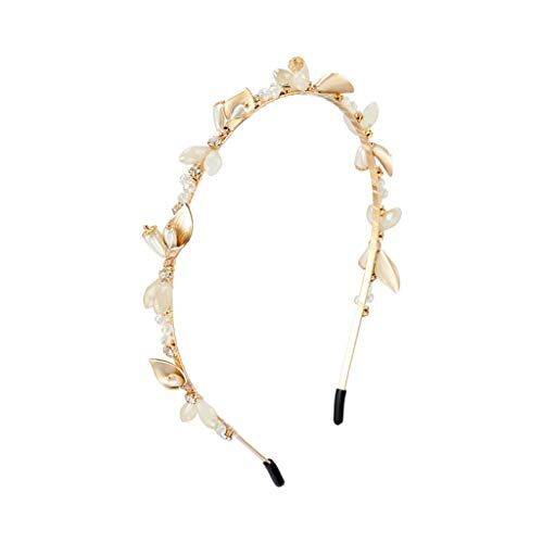 mifdojz n/a Pearl Headband Net Celebrity Year New Headband Esci All-match Hairpin Accessori for capelli all'inizio della primavera Copricapo