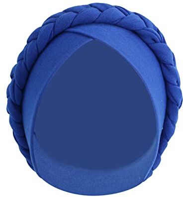 Generico Abbigliamento Yoga Donne Cancro Sciarpa Cappello Cap Sciarpa Turbante Wrap Turbante Cappelli Copricapi Cerchietto Rosso Velluto (Blue, One Size)