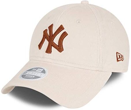 New Era York Yankees cap MLB Basecap Cord Kappe Baseball Damen Beige One-Size