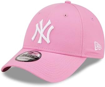 New Era Baseball Merce York Yankees Berretto cappelino Copricapo 9Forty Regolabile Logo della Squadra Rosa