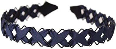 DJLORD Accessori for capelli fascia for capelli fascia for capelli a maglia larga blu femminile alla moda Copricapo semplice for ragazze (Color : Navy Blue, Size : One size)