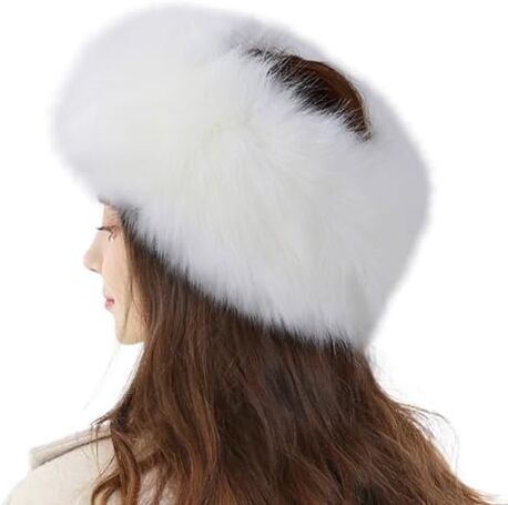 Cozylkx Fasce per Capelli Soffici in Peluche Paraorecchie Caldo Invernale Paraorecchie Cappello a Fascia in Stile Russo per Donna