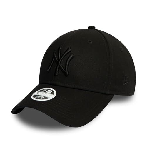 New Era New York Yankees MLB League Essential Tonale Nero 9Forty Berretto Regolabile per Donna