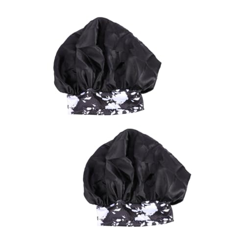 Didiseaon 2 Pz cuffia da doccia in raso silk cap for sleep bandana hijab elastice fitness oqq tappo bidet elasticità cappello per berretto da notte Mancare sciarpa poliestere