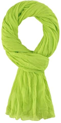 ALLEE DU FOULARD Sciarpa Scialle 100% cotone 110x200 cm – Verde Anice Più di 40 colori Per uomo e donna. Sciarpa per tutte le stagioni