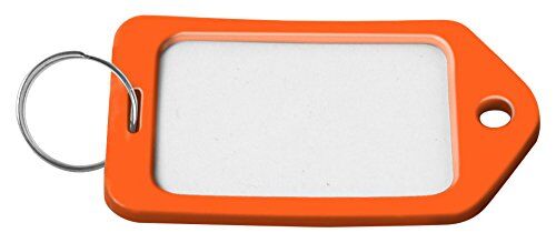 Brinox Porta Etichette Grande, Arancione, 63 x 39 mm, Set di 25 Pezzi