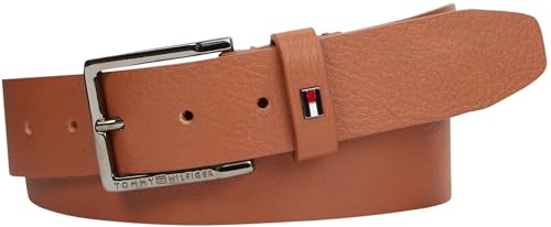 Tommy Hilfiger Cintura Uomo Oliver Cintura in Pelle, Marrone (Cognac), 105 cm