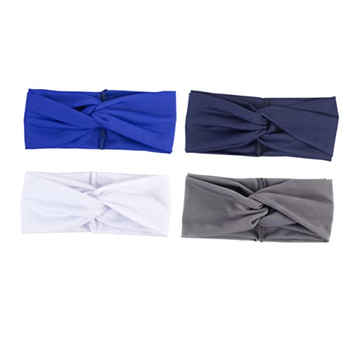 minkissy 4 Pz Fascia Per Attorcigliata Fasce Per Lo Yoga Per Le Donne Ampia Fascia Per a Bandana Fascia a Turbante Incrociata Attraverso Ragazza Cintura Sciarpa Mancare