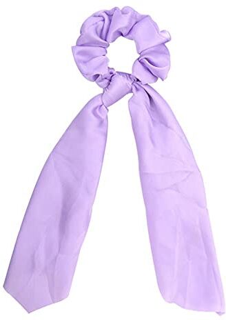 Roping FAI DA TE Solido/Stampa Floreale Fiocco Raso Lungo Nastro Coda Di Cavallo Sciarpa Capelli Cravatta Scrunchies Donne Ragazze Elastiche Fasce Per Capelli Accessori