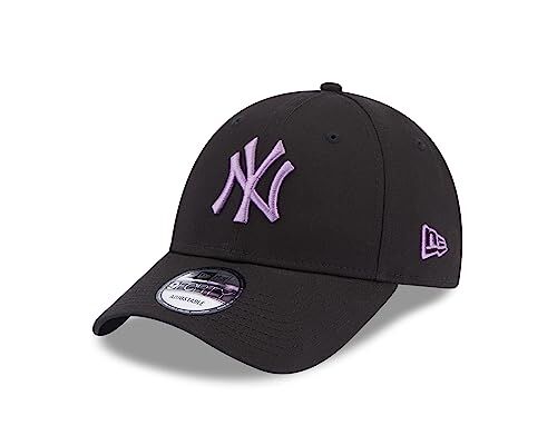 New Era York Yankees MLB League Essential Black Purple 9Forty Adjustable cap
