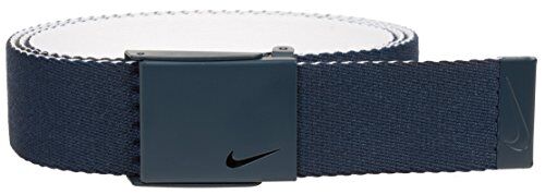 Nike New Tech Essentials Cintura reversibile, Uomo, Cintura, , College Navy/Bianco, Taglia unica