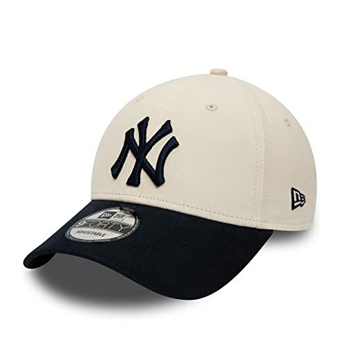 New Era York Yankees Baseball cap MLB Fankappe NY Teamlogo verstellbar Kappe Beige Blau One-Size
