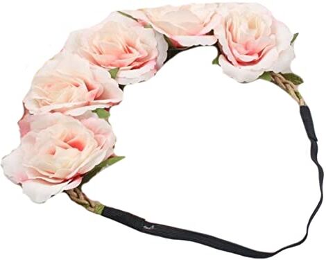 BAYORE Corone floreali Corona per capelli Fasce per capelli Fiore da donna Corone di fiori da sposa per matrimonio Fasce floreali Corone floreali Corona per capelli