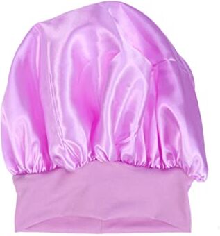 FRCOLOR Satin Bonnet Cuffia Per Dormire Per Ricci Cuffia in Raso Per La Caduta Copricapo Notturno Cuffie Per Naturali Donna Berretto Da Parrucchiere Ragazza Viola