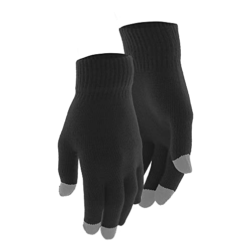 ANTEVIA Matériaux Antevia – Set di guanti tattili per smartphone nero   Taglia adulto e adolescente   più di 10 modelli   Donna Uomo Inverno Sottile (Actium Nero)
