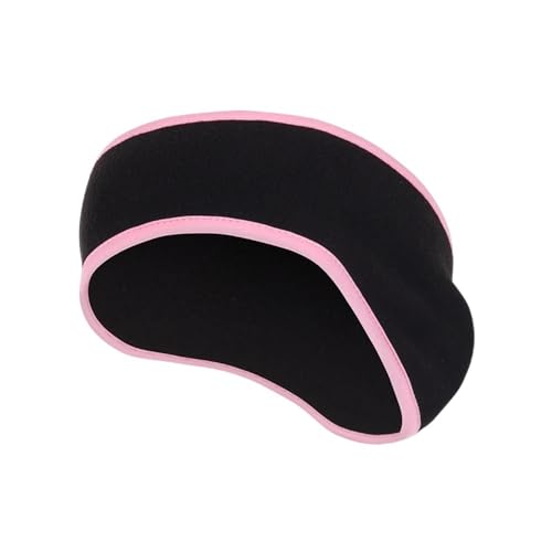 KCHYCV Ragazze In Pile Copertura'orecchio Manicotto Della Fascia Inverno Fasce Scaldinoorecchio for Gli Uomini Le Donne Corsa E Jogging Sci Sport All'aria Aperta Capelli Sudore (Color : Black Pink)