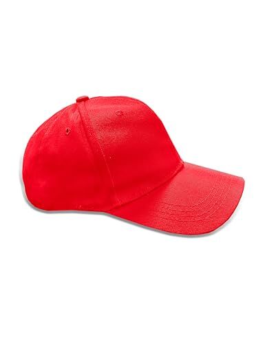 TMK Cappello da Baseball Basket Vintage Invecchiato Unisex cod.2026 (Rosso, 1)