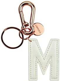 Legami My Initial Portachiavi M (White) Bianco, Key Chain Unisex Adulto, Taglia unica