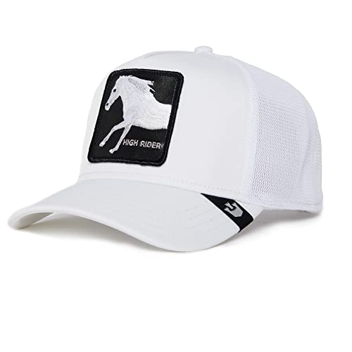 Goorin Bros. Platinum High-Rioer Horse White Adjustable Trucker cap