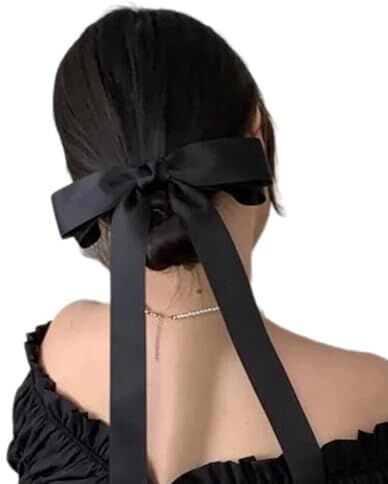 MEELYHOME 1 pz/2 pz Clip di Capelli Per Ragazza Calda Lungo Nastro A Strati Bowknot Capelli Barrettes Coda di Cavallo Fermagli Per Capelli Per Ragazze Ragazze Clip Per Capelli Per Donna Sottile Clip Per Capelli