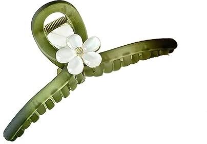 ERICAT 2023 13 Cm Grab Clip Clip verde da donna Copricapo Fermaglio for capelli Eleganti accessori for capelli for ragazze (Color : C01)