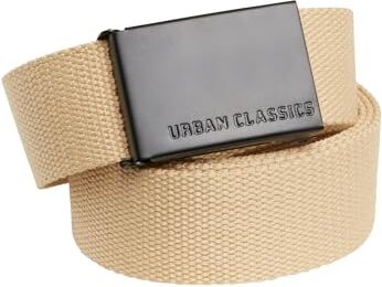 Urban Classics Cintura Unisex per Uomini e Donne, Cintura con Fibbia Scorrevole in Metallo, Regolabile, 100% Poliestere, Lunghezza 120 cm, Diversi Colori Disponibili, Taglia Unica