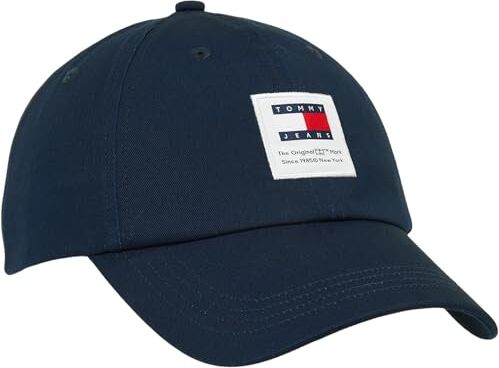 Tommy Hilfiger Tommy Jean Cappellino Uomo Modern Patch Cappellino da Baseball, Blu (Dark Night Navy), Taglia Unica