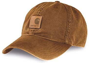 Carhartt Berretto Da Baseball In Cotone Canvas, Uomo, Marrone (), Taglia unica