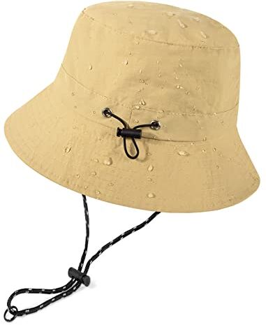 Voqeen Cappello da Pescatore Uomo Donna Anti UV Estivo Outdoor Traspirante e Impermeabile Unisex Pieghevole Cappello da Sole per Pesca Campeggio Giardinaggio Trekking