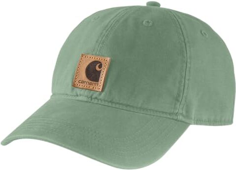 Carhartt Berretto Da Baseball In Cotone Canvas, Uomo, Verde (Loden Frost), Taglia unica