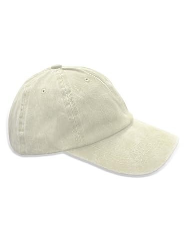 TMK Cappello da Baseball Basket Vintage Invecchiato Unisex cod.2026 (Beige Vintage, 1)