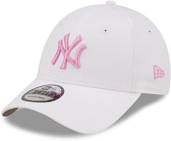 New Era NY Cappellino da Baseball Major League Baseball Berretto Bianco Visiera Curva Yankees Cappello