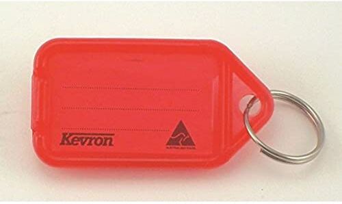 Kevron CLICKTAG PLASTIC RED PK100  ID5R