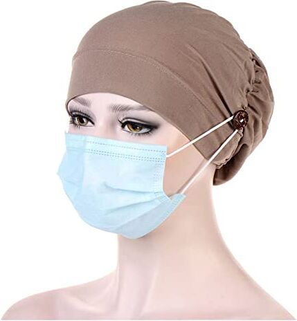 GERRIT Fascia Per Capelli Le donne in velluto cappello turbante cappello musulmano hijab cappucci femminile morbido bandana fascia hijabs testa wrap accessori for capelli Fascia Per Capelli Donna (Color : 6