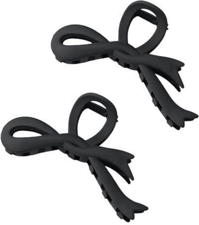 Generic 2 fermagli per capelli con fiocco, accessori per capelli da donna, accessori per capelli, RYa939 (A, taglia unica)