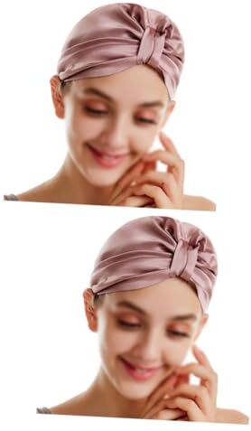 FRCOLOR 2 Pz Asciugatura Veloce Cuffia Per Per Dormire Berretto Da Notte in Seta Raso Cappello Da Bagno Riutilizzabile Cappelli Da Donna Cappelli e Berretti Da Donna Stampa