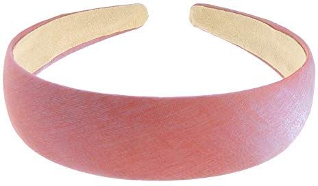 Glamour Girlz Small Head Fascia larga in raso, 3 cm, colore: Rosso brillante