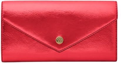 Michael Kors Jet Set Travel Patent Envolope Portafoglio (Crimson)