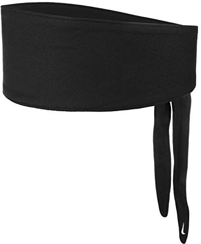 Nike Bandana Head Tie, Fascia per la Testa Unisex Adulto, Nero, Taglia Unica