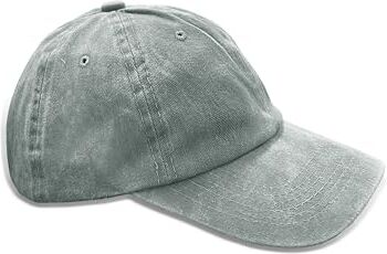 TMK Cappello da Baseball Basket Vintage Invecchiato Unisex cod.2026 (Grigio Chiaro Vintage, 1)