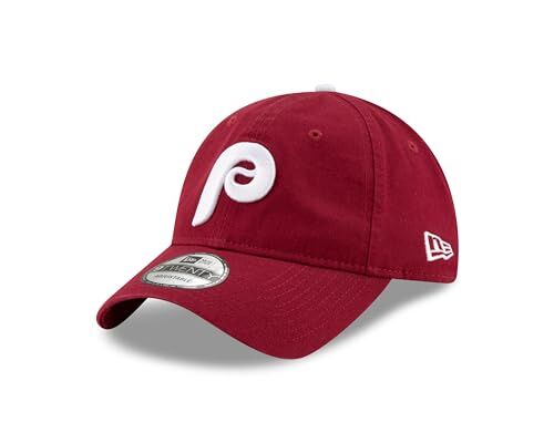 New Era Philadelphia Phillies MLB Core Classic Rosso Vino 9Twenty Berretto Regolabile