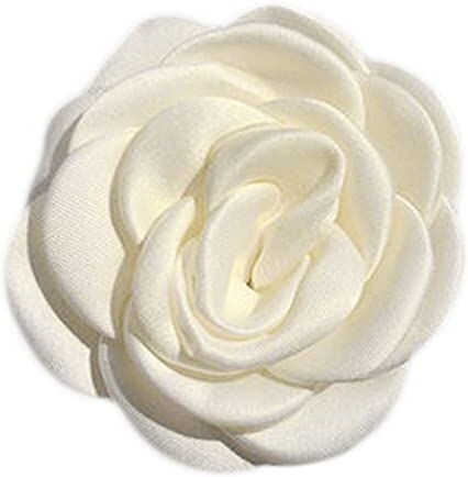 AOOOWER Coreano Elegante Bianco Latte Floreale Fermaglio per Capelli Fiore Camelia Artificiale Fiore Forcine per Capelli Da Sposa Barrettes Corpetto Spilla Accessori Per Capelli Camelia Rosa Fiore Forcine