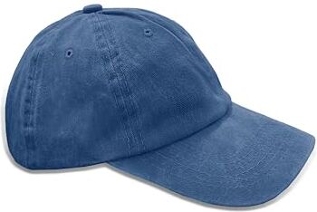 TMK Cappello da Baseball Basket Vintage Invecchiato Unisex cod.2026 (3, Blu Scuro Vintage)