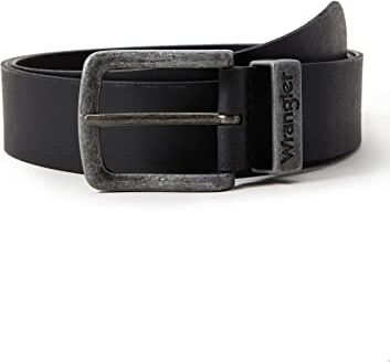 Wrangler Metal Loop Cintura, Nero (Black), 95 Uomo