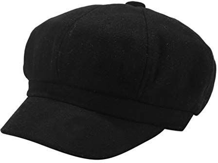 Generic Cappellino alla moda da uomo Patch da donna Hip-hop Coppia abbinata Easy Hat e Baseball Berretti da baseball in pelle Cappellini da baseball da uomo (03B-Black, taglia unica)